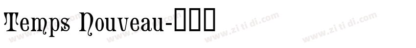 Temps Nouveau字体转换